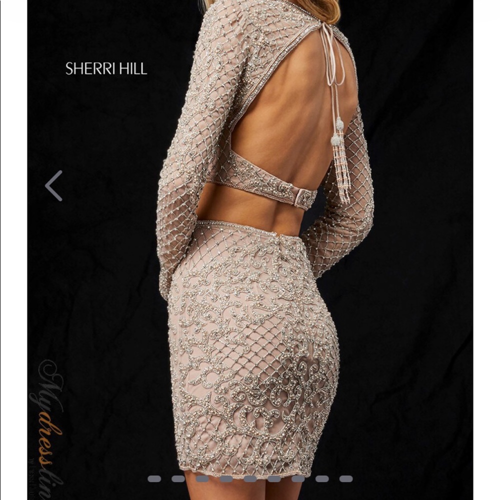 Sherri Hill 50290 color nude size 2. - Picture 2 of 5